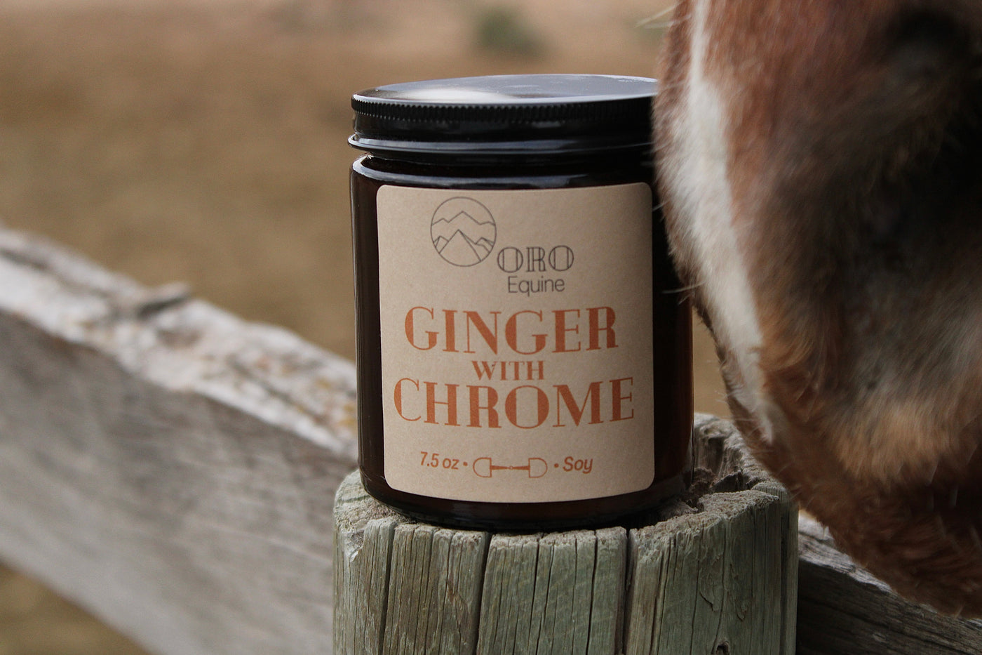 Ginger with Chrome soy candle