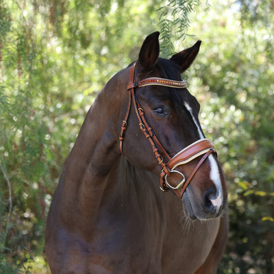 The Willow - Cognac Leather Snaffle Bridle