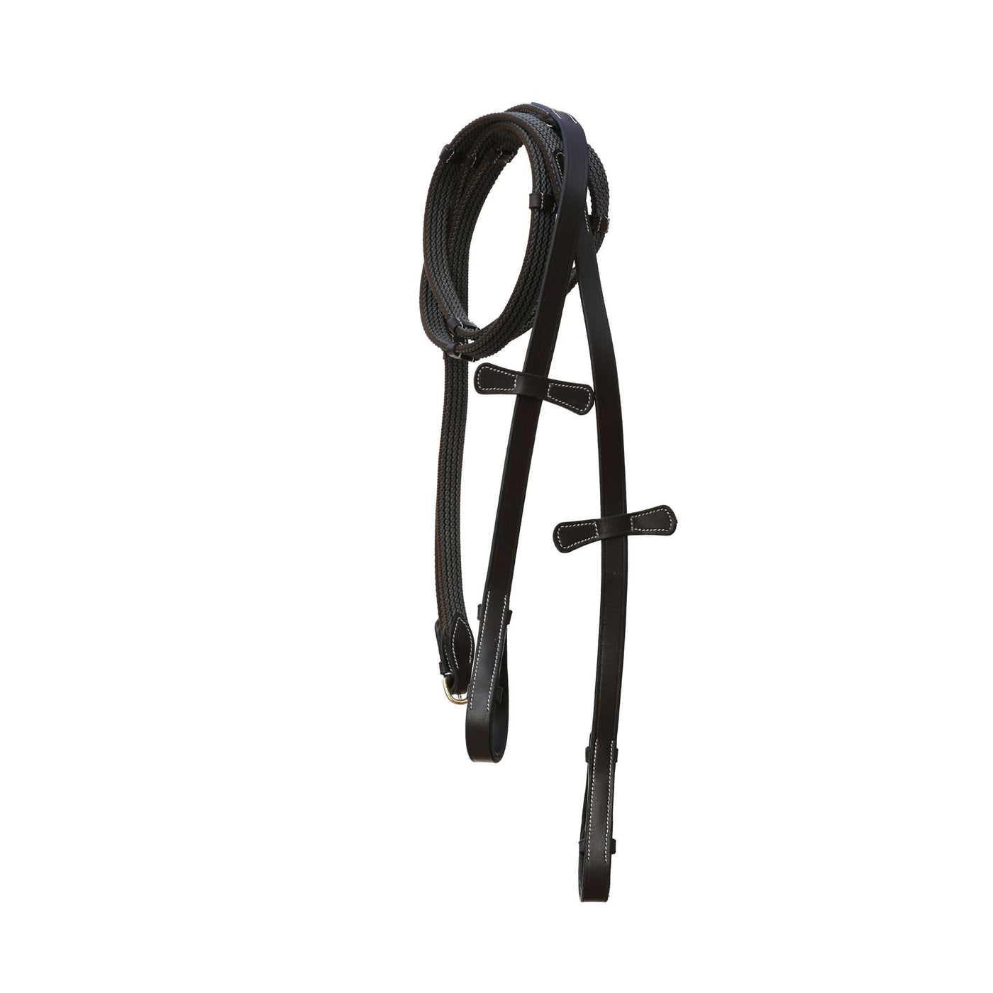 ExionPro Clincher Snaffle & Figure 8 Noseband Combo Bridle with Anti-Slip Reins