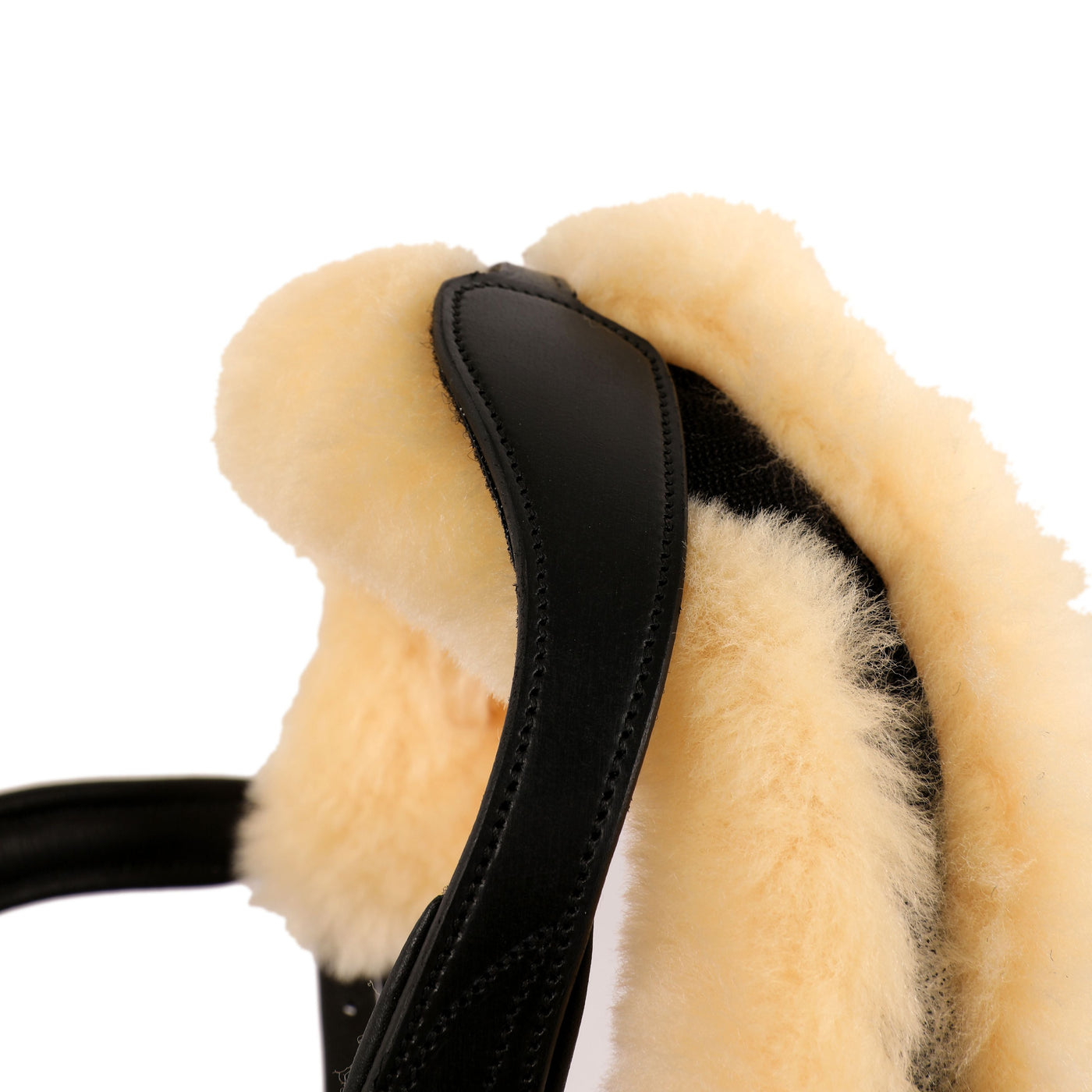 ExionPro Dressage Anti-Pressure Raised Comfort Sheep Skin Padded Bridle