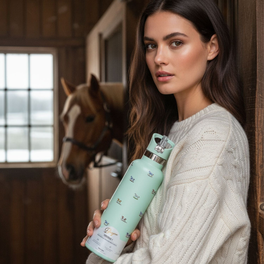 Veredus I 25oz Insulated Bottle | Mint Horse Motif