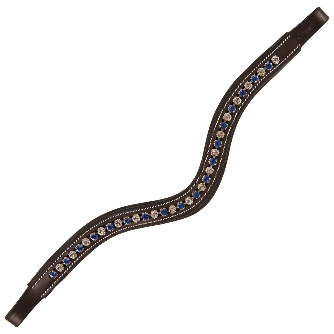 ExionPro Glittering Blue &amp; Clear Crystal Browband