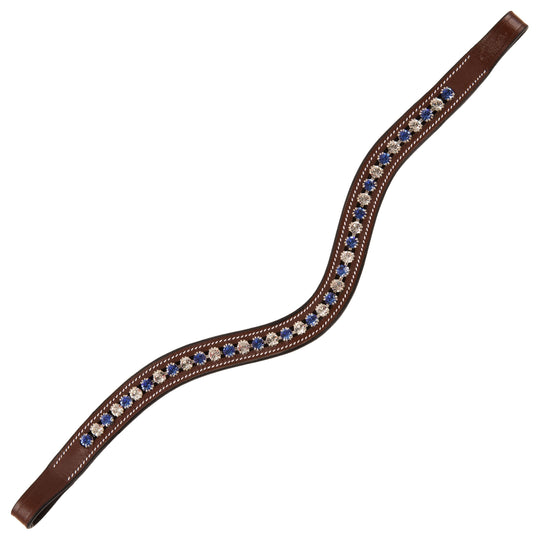 ExionPro Glittering Blue &amp; Clear Crystal Browband