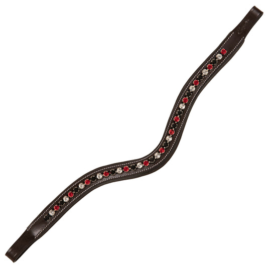 ExionPro Marvel Beauty Red, Black &amp; Alternative Clear Crystal Browband