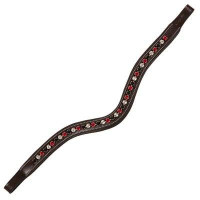 ExionPro Marvel Beauty Red, Black & Alternative Clear Crystal Browband