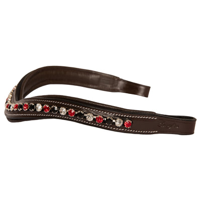 ExionPro Marvel Beauty Red, Black & Alternative Clear Crystal Browband