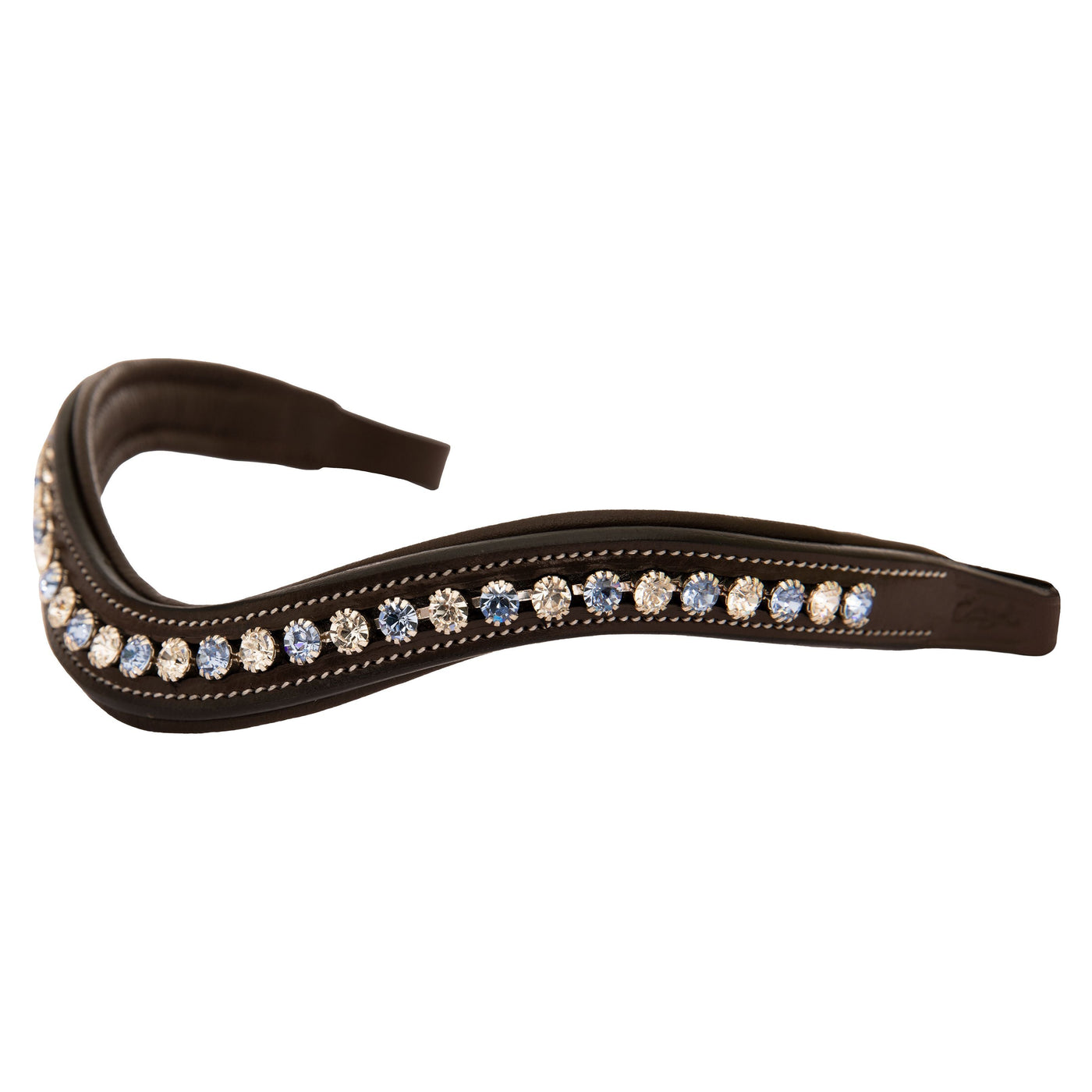 ExionPro Small Elegant Designer Blue, White Crystal Browband