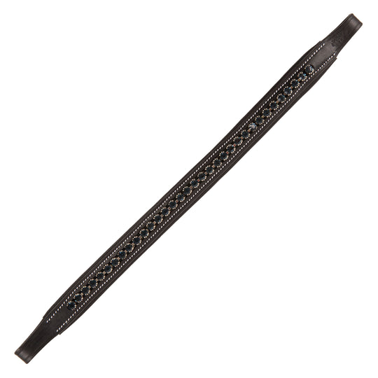 ExionPro Small Glittery &amp; Fancy Blue Crystal Browband