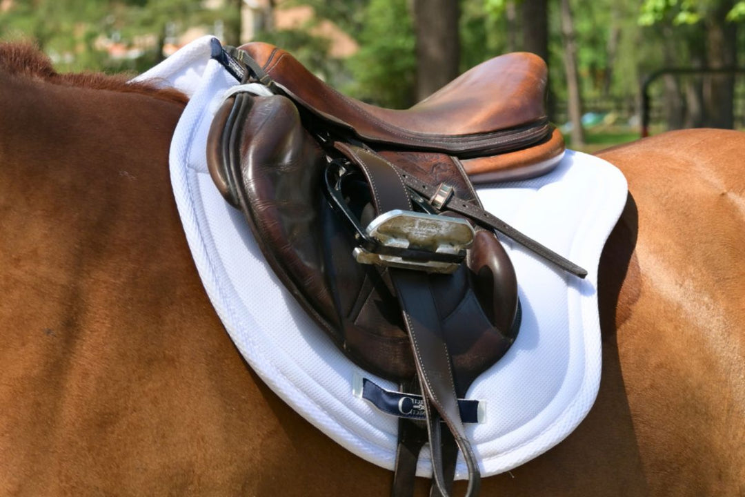 XC Mesh Saddle Pad with Quick Dry Cotton Lining in Navy, White or Black