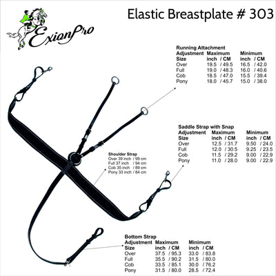 ExionPro Elastic Breastplate with Girth Strap