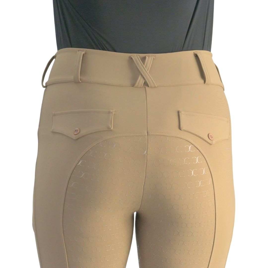 Beige Just Right Summer Breeches + Free Bit Belt