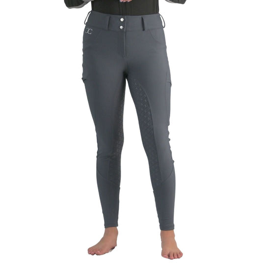 Slate Grey Just Right Summer Breeches + Free Bit Belt