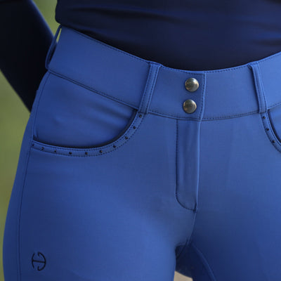 Crystal Evolution Full Seat Breeches - Delft Blue