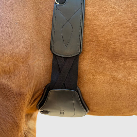 Removable Leather Pads for Pressure Relief Comfort Long Girth