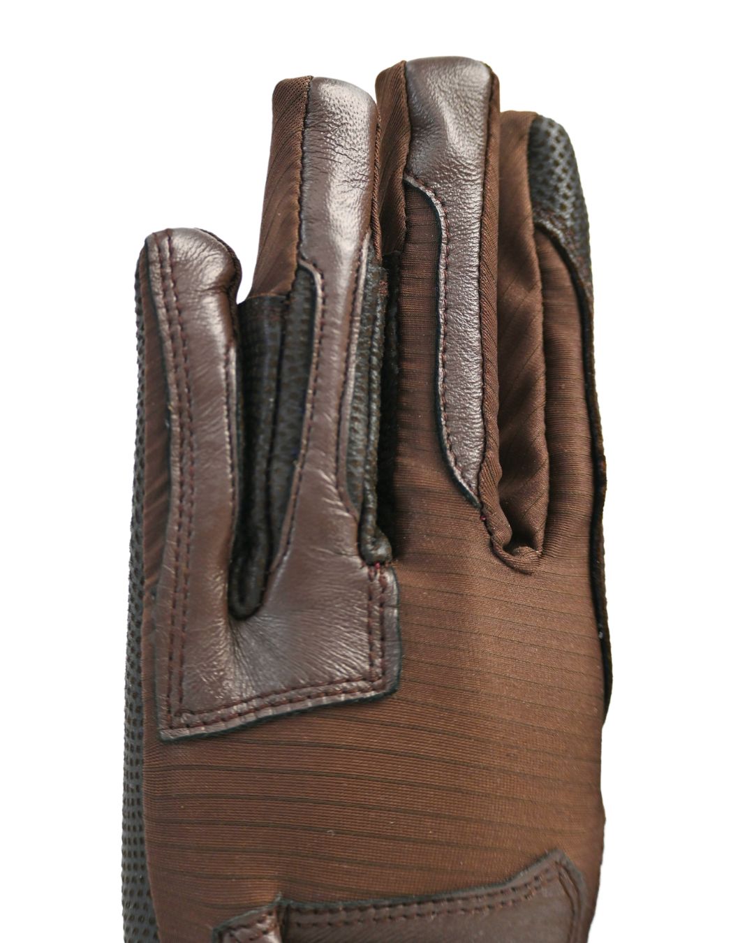 Tackified Copper Tech™️ Leather Premium Riding Glove in Brown