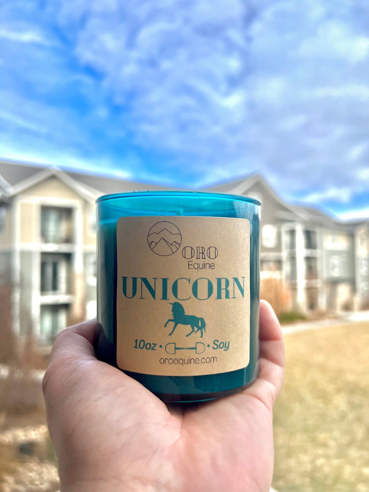 Unicorn soy candle