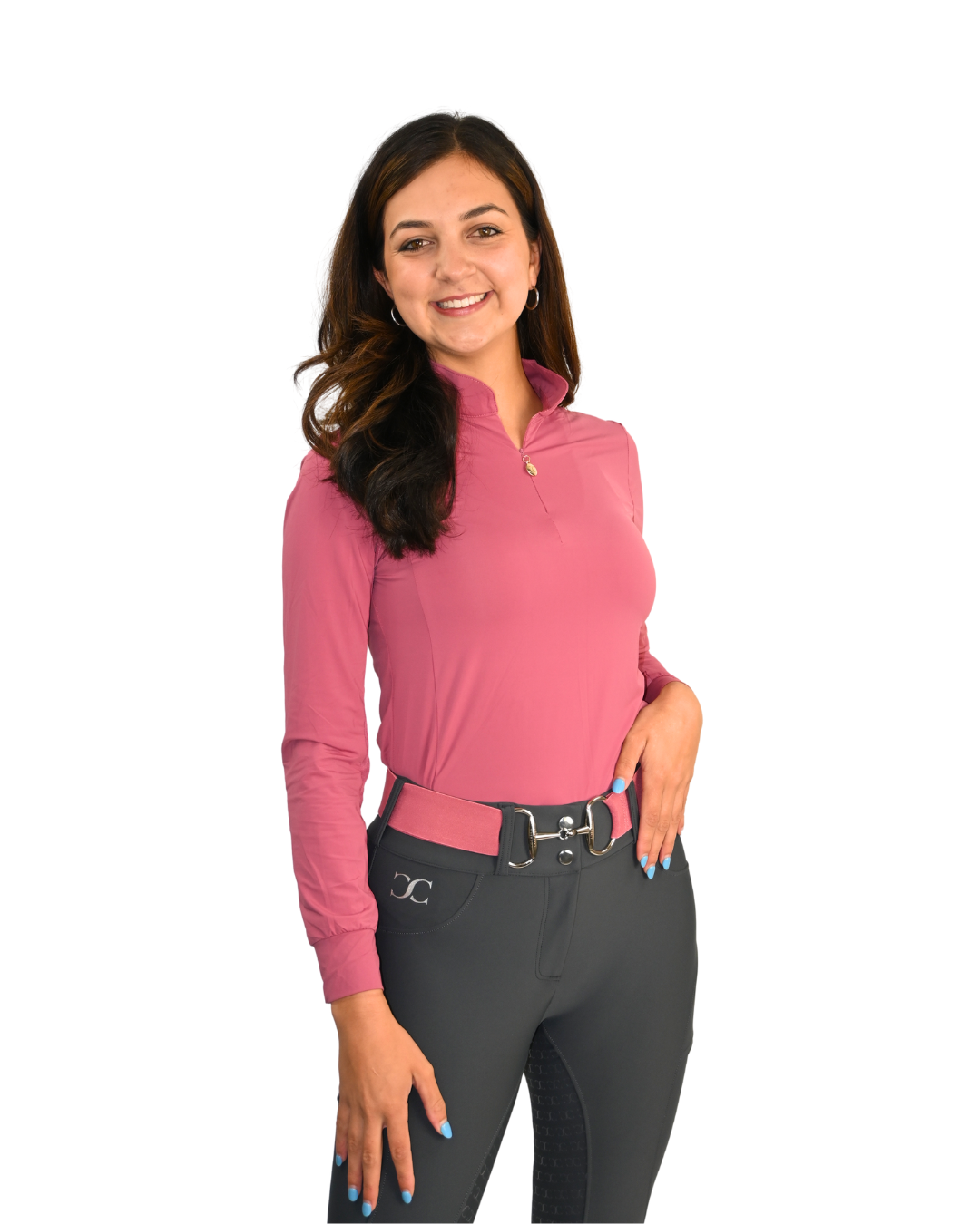 Slate Grey Just Right Summer Breeches + Free Bit Belt