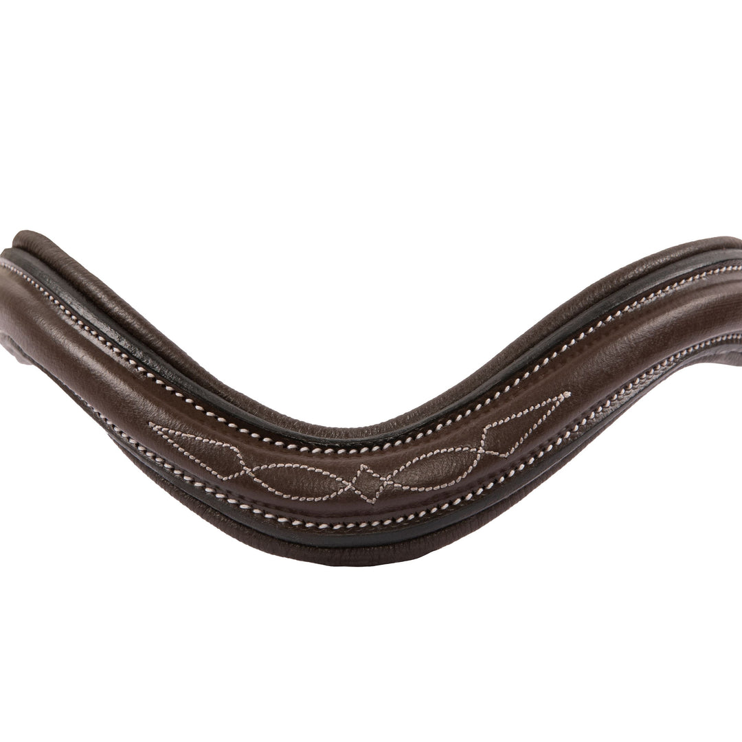 ExionPro Fancy Stitched Square Raised Padded Browband