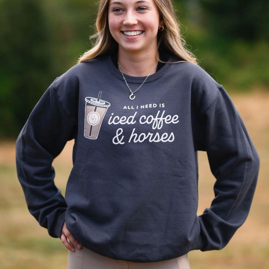 Dapplebay Iced Coffee &amp; Horses Sweatshirt