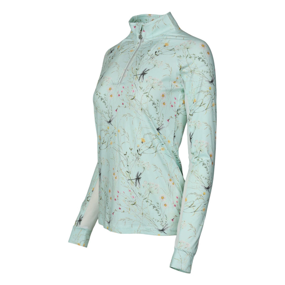 Dapplebay Dragonfly Meadow 1/4 Zip Riding Top - Long Sleeve
