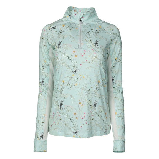Dapplebay Dragonfly Meadow 1/4 Zip Riding Top - Long Sleeve