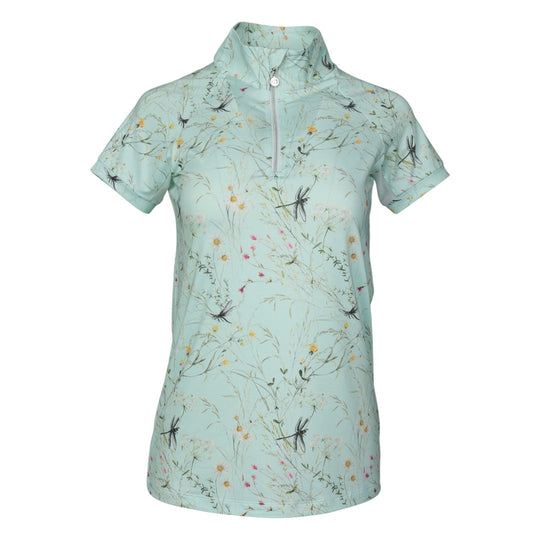 Dapplebay Dragonfly Meadow 1/4 Zip Riding Top - Short Sleeve
