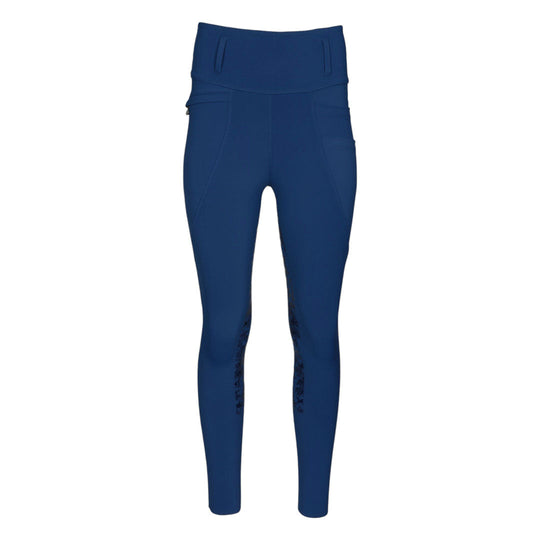 Dapplebay Kids Equestrian Toile Essential Tights-Bright Navy