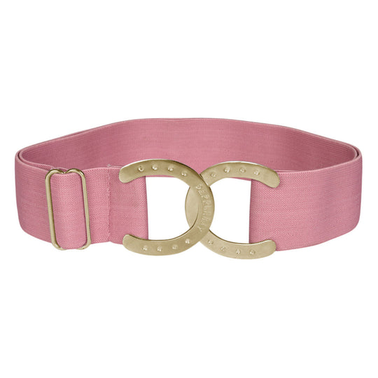 Dapplebay Horse Shoe Elastic Belt-Light Pink