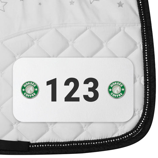 Dapplebay Horse Show Number Pins - Horses &amp; Coffee