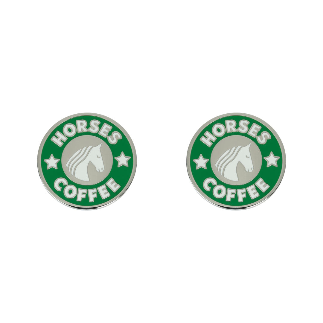 Dapplebay Horse Show Number Pins - Horses &amp; Coffee