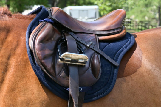 XC Mesh Saddle Pad with Quick Dry Cotton Lining in Navy, White or Black