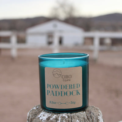 Powdered Paddock soy candle