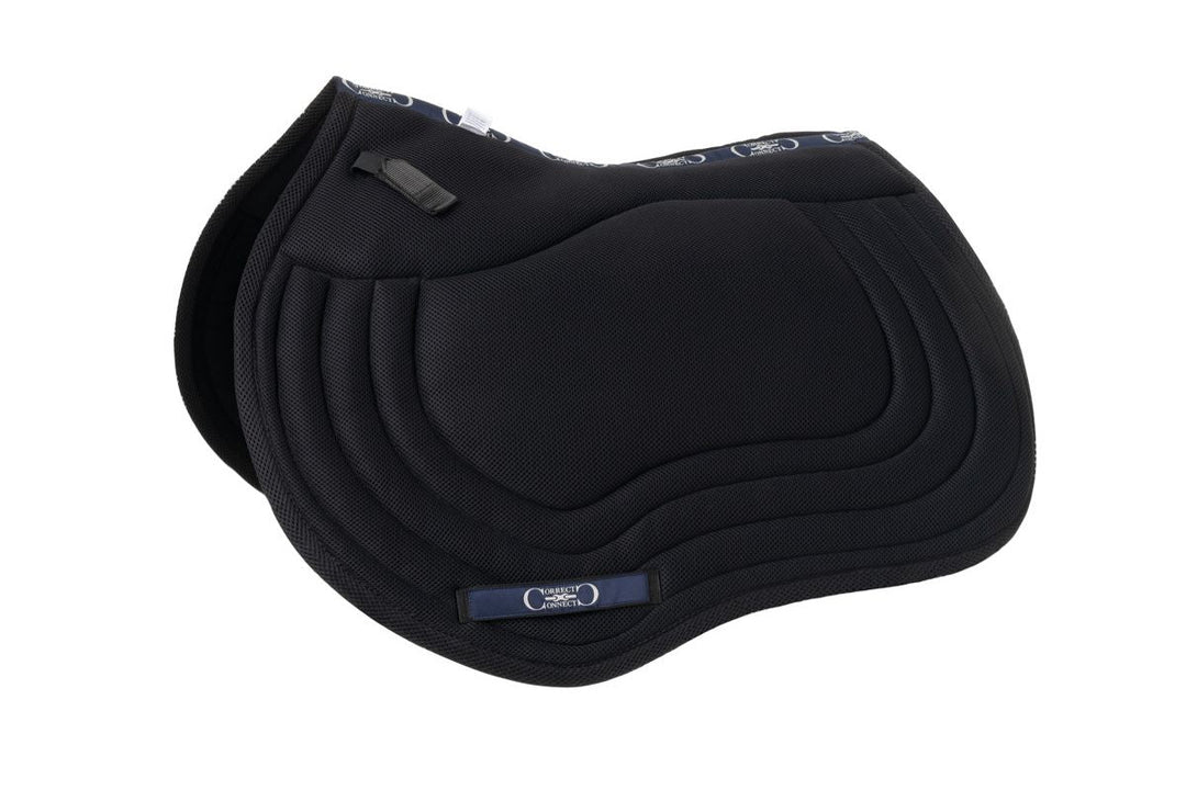 Jump Mesh Saddle Pad with Quick Dry Cotton Lining in Navy, White, or Black
