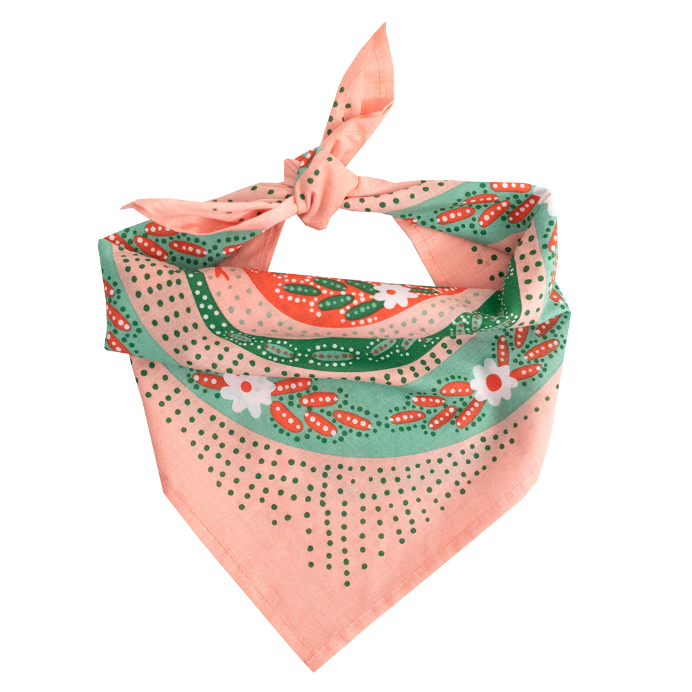 No. 069 Snakes Pink Bandana