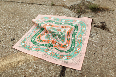 No. 069 Snakes Pink Bandana