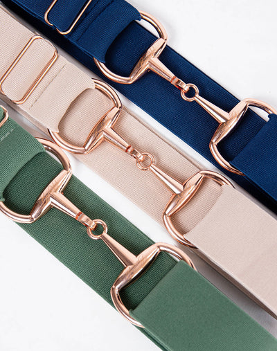 BecaVal Horse Bit Belt in Blush w/ Rose Gold