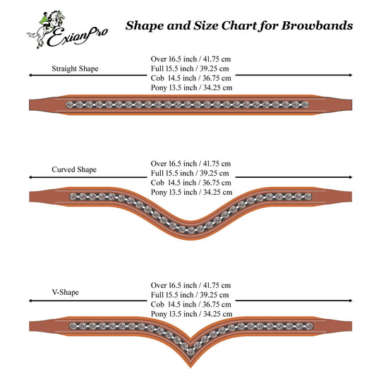 ExionPro Elegant &amp; Attractive White Crystal Browband