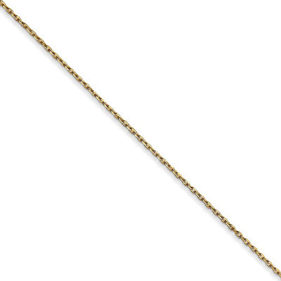 14k Yellow Gold Simple Cowboy Hat Necklace