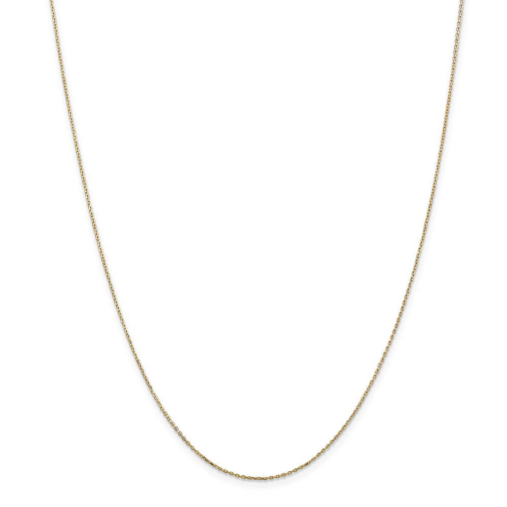 14k Yellow Gold Simple Cowboy Hat Necklace