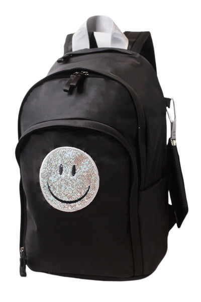 Novelty Delaire Backpack - “Smile Face” (custom embroidered - allow an additional 5 business days to ship)