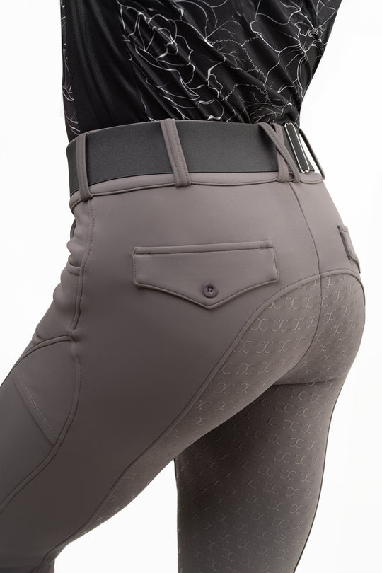 Dove Grey Mid-Weight Winter Full Seat Breeches