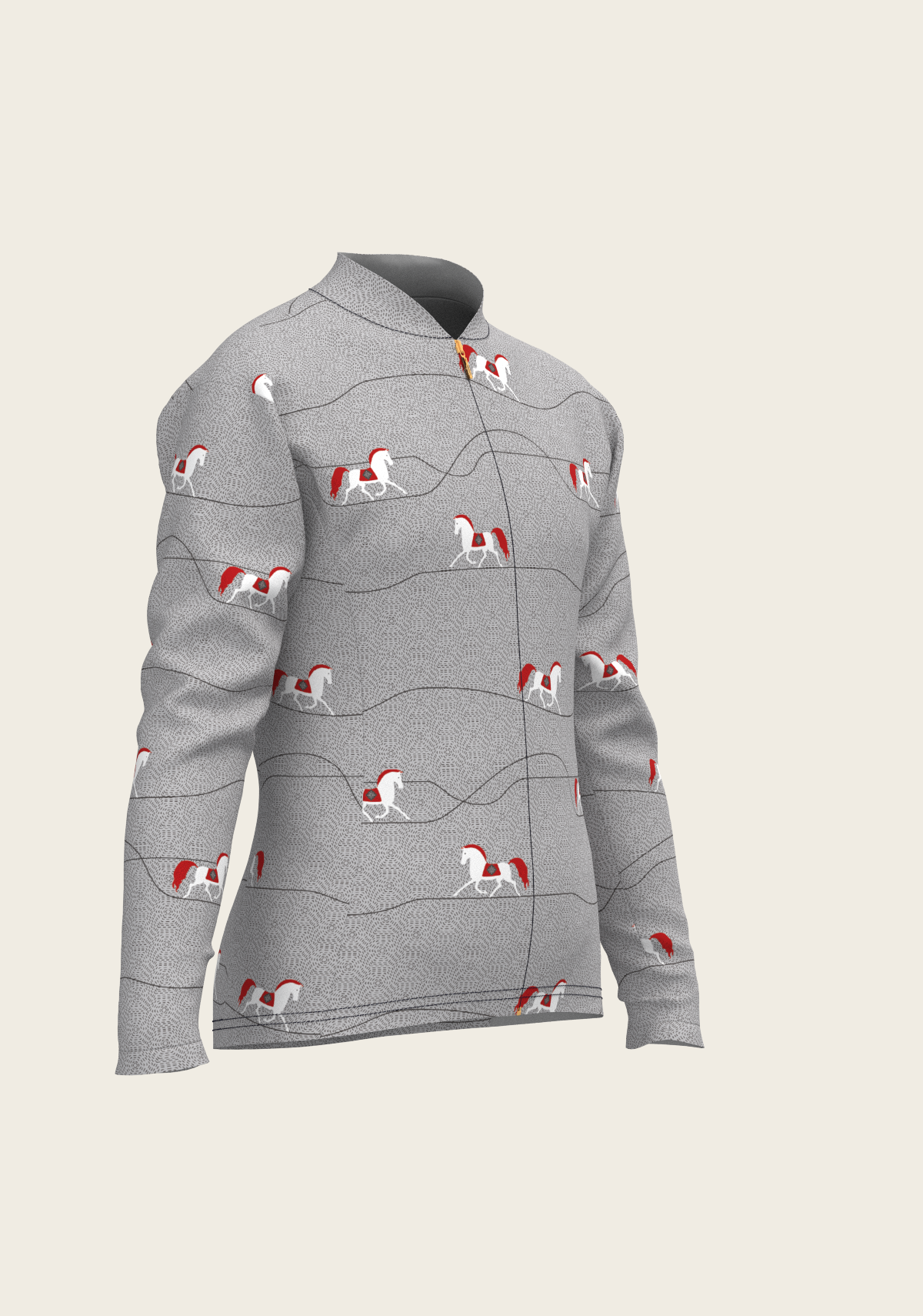 Red Horse on Grey Mountain Children's Long Sleeve Shirt