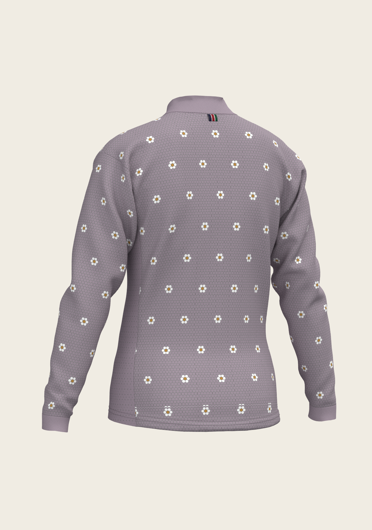 Mosaic Daises in Lavender Children's Long Sleeve Shirt