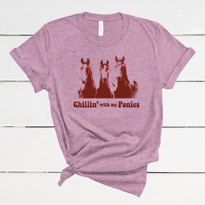 Chillin' With My Ponies Adult Unisex T-Shirt