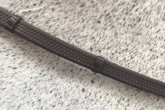 Super Grip Reins -Heavy Rubber Rein for Ultimate Grip- Hand Stops 5" (13cm) Apart
