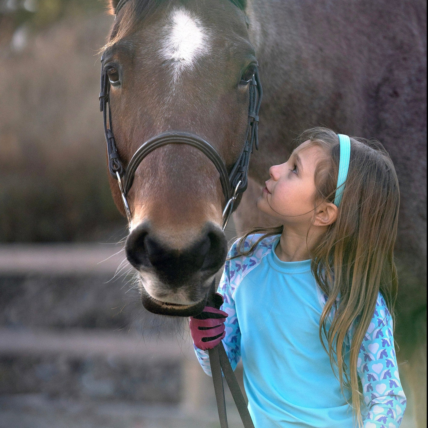 Love Your Pony in Blue — Kids' Training Shirt