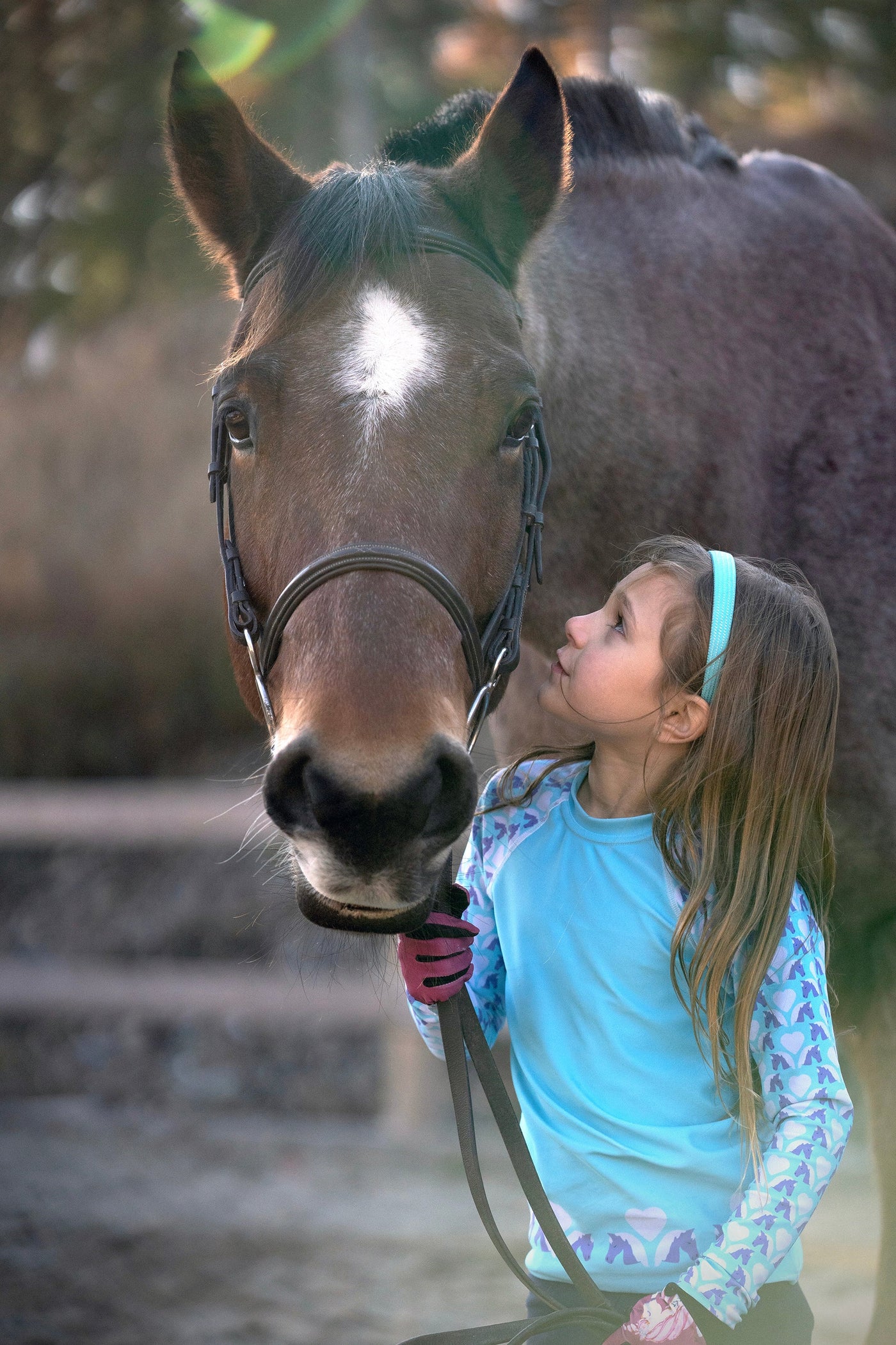 Love Your Pony in Blue — Kids' Training Shirt