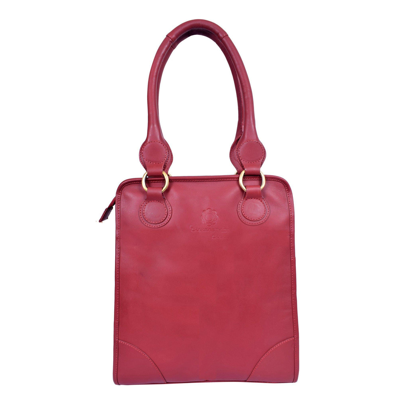 ExionPro Pressed Grain Leather Pink Top Shoulder Carry handbags for women