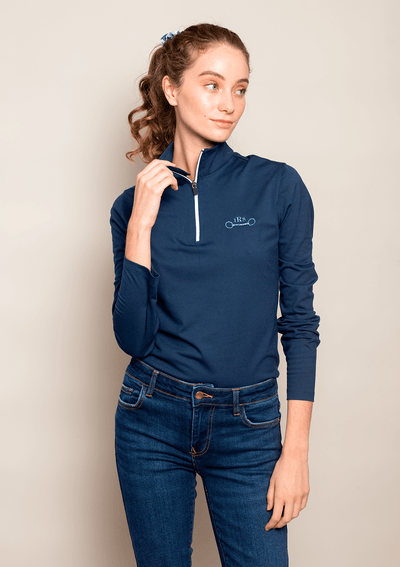 Devotion Quarter-Zip | Embroidered - Navy | Medium-Weight