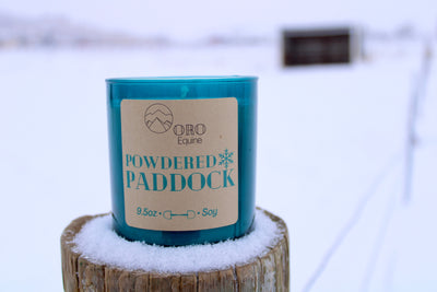 Powdered Paddock soy candle